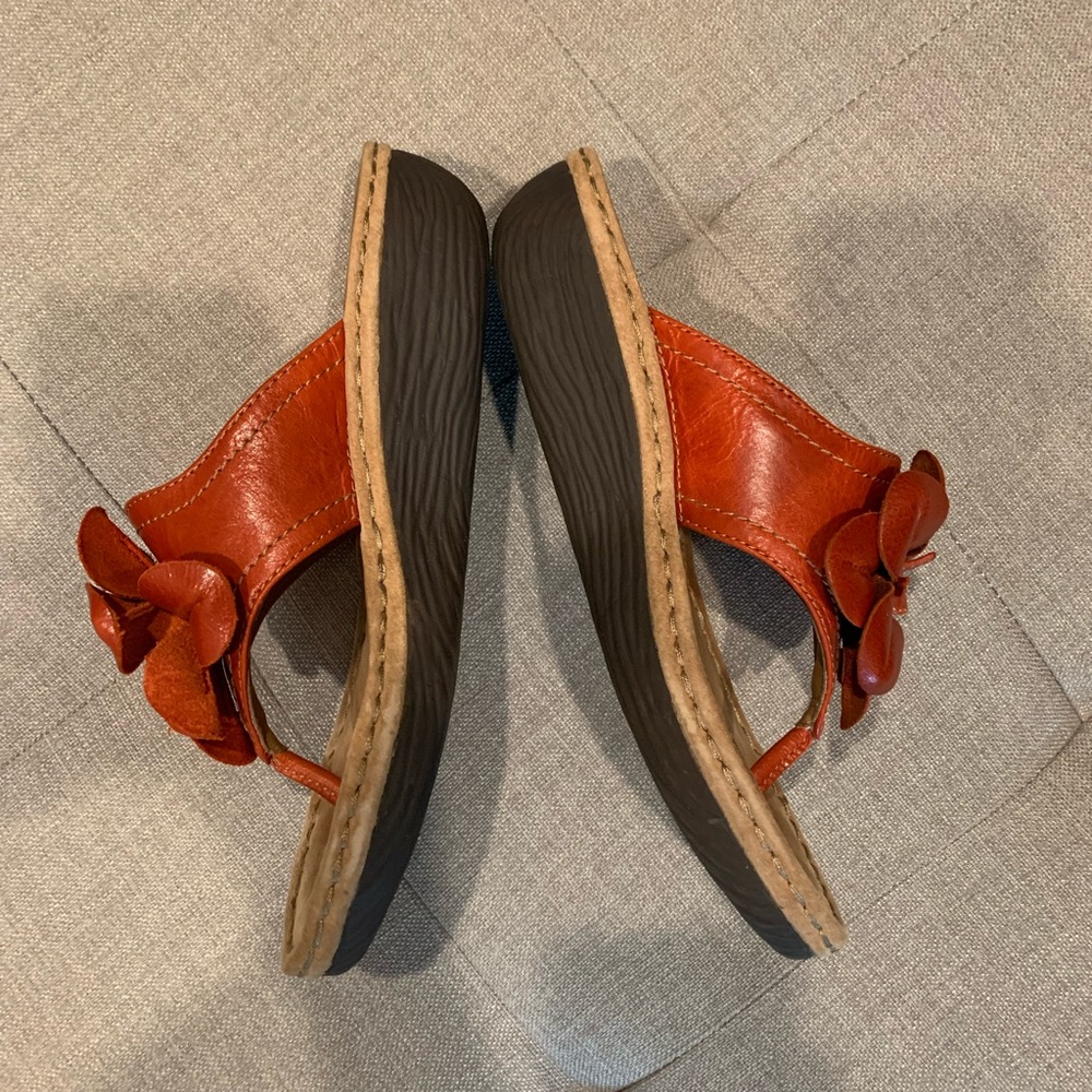 Clarks orange Latin samba sandal